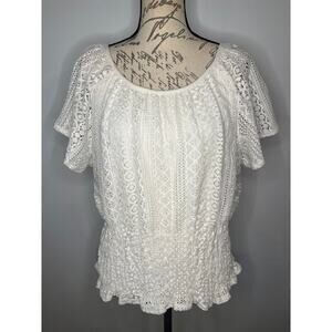 Cocomo lacy blouse with lined bodice XL